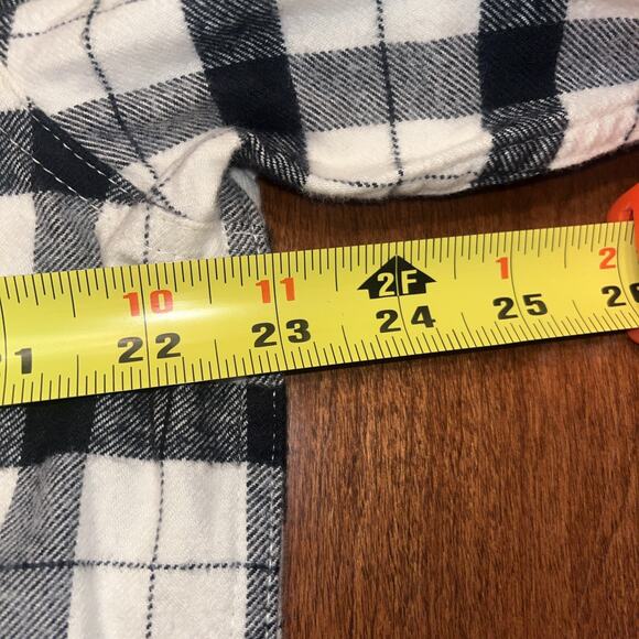 Filson Flannel Button Up Shirt Mens Medium Tan Black Thick - Picture 5 of 5